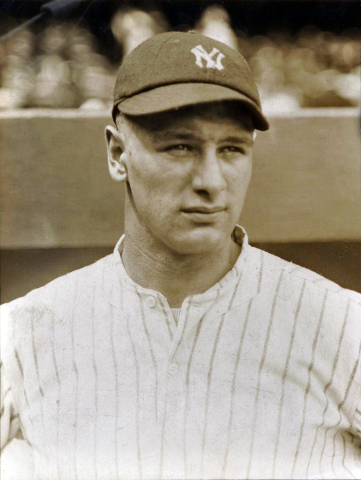 Lou Gehrig during his MLB rookie year