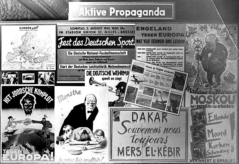ベルギーにおける宣伝部門の活動展示、1941年12月/1942年1月。