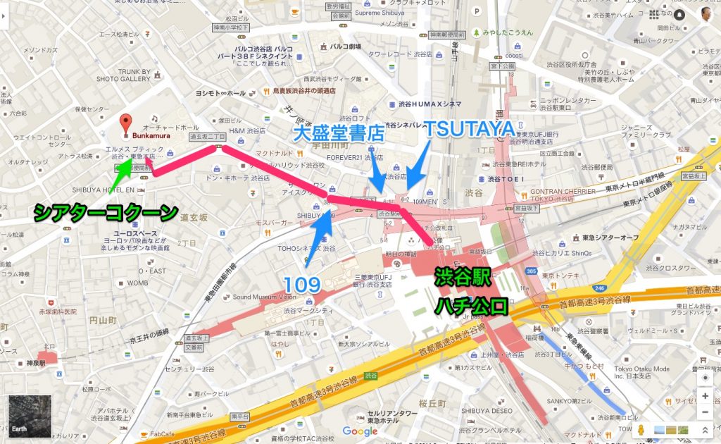 渋谷スクランブル地図